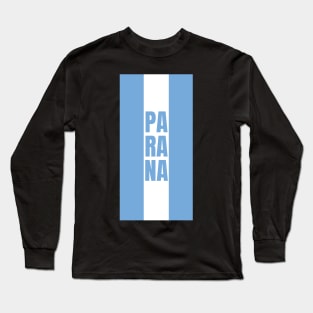 Parana in Argentina Glag Colors Vertical Long Sleeve T-Shirt
